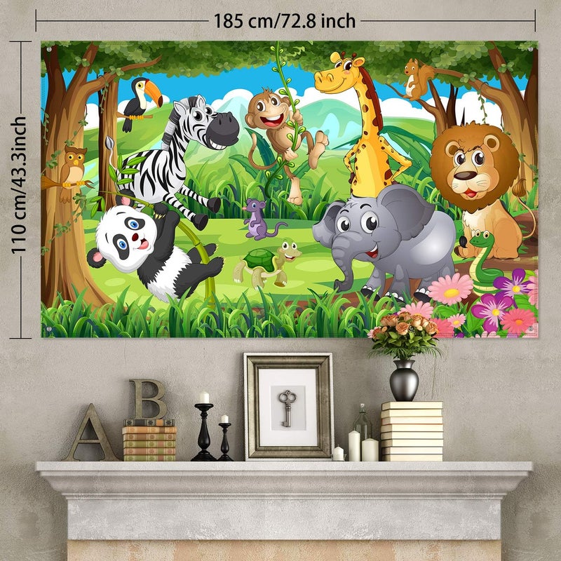 BPA Jungle Safari Themed Birthday Party Banner - Image 2