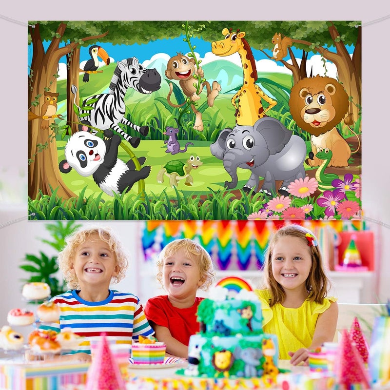 BPA Jungle Safari Themed Birthday Party Banner - Image 5