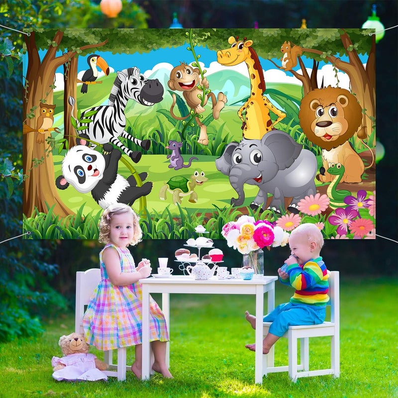 BPA Jungle Safari Themed Birthday Party Banner - Image 3
