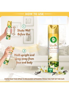 Air Wick Vanilla Aerosol Easy To Use Air Freshener 3 x 300ml  - Image 5