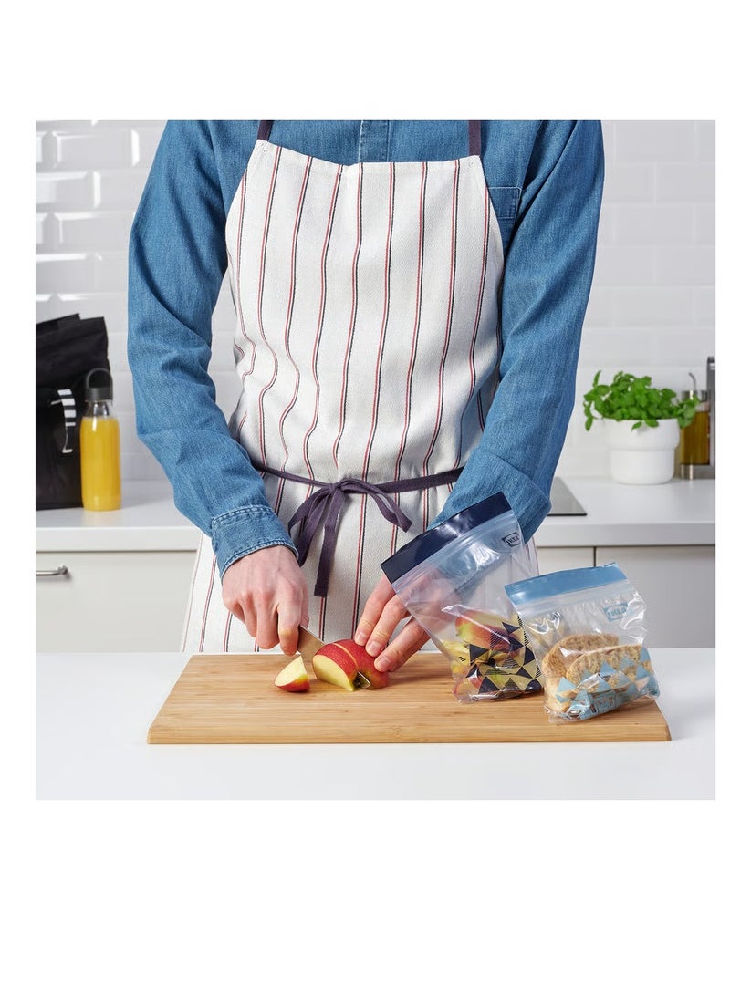 آيكيا فراكتا كيس قابل لاعادة الاغلاق 50 كيس رمادي زيبلوك اكياس ساندويتشات ومجمد الطعام - Image 2