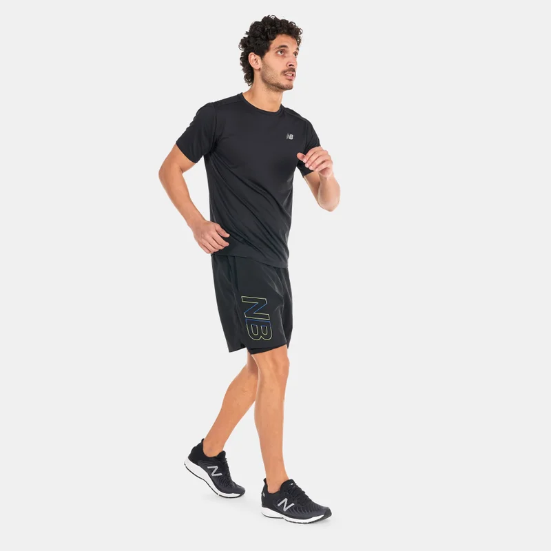 New Balance Men's Printed Accelerate Pacer 7-inch 2-in-1 Shorts