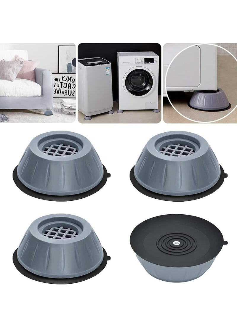 Loquat 4Pcs Washing Machine Foot Anti Vibration Pads，Shock and Noise Cancelling Washing Machine Support, Universal Size - Image 4