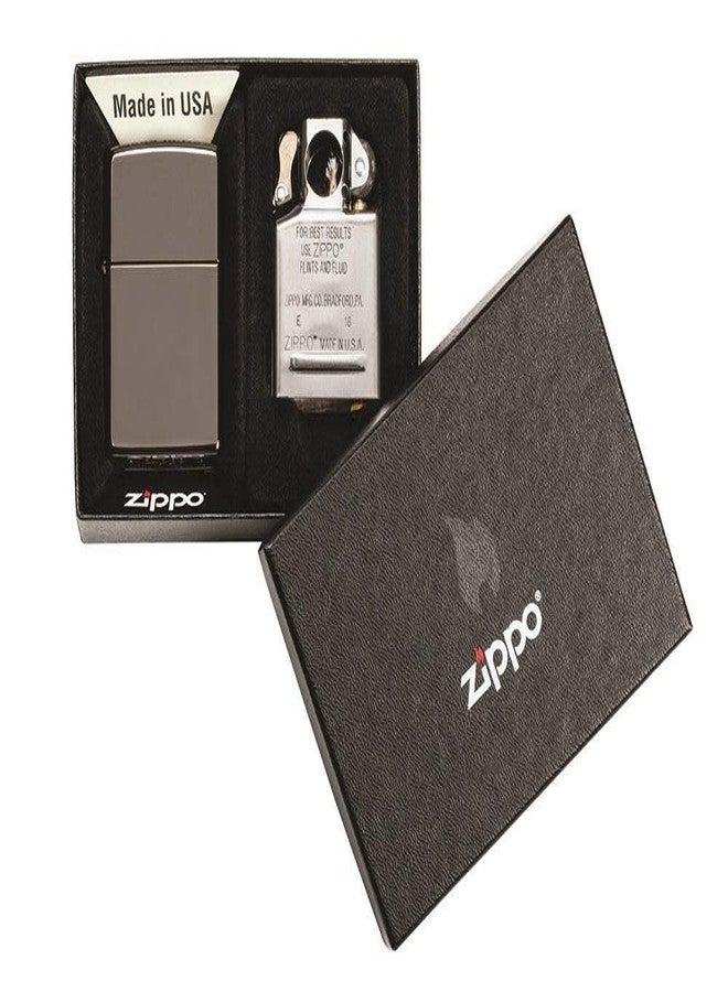 Zippo Black Ice Lighter & Pipe Insert - Image 1