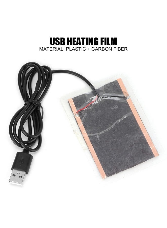 Generic Generic Reptile Heat Pad, USB Heating Pad Reptile Heating Pad 5W Portable USB Carbon Fiber Heating Mat USB Heating Film Heat Pad for Reptiles Gloves Snacks  - Image 2