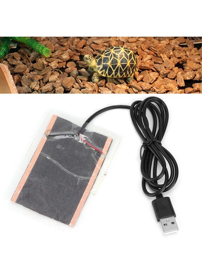 Generic Generic Reptile Heat Pad, USB Heating Pad Reptile Heating Pad 5W Portable USB Carbon Fiber Heating Mat USB Heating Film Heat Pad for Reptiles Gloves Snacks  - Image 4