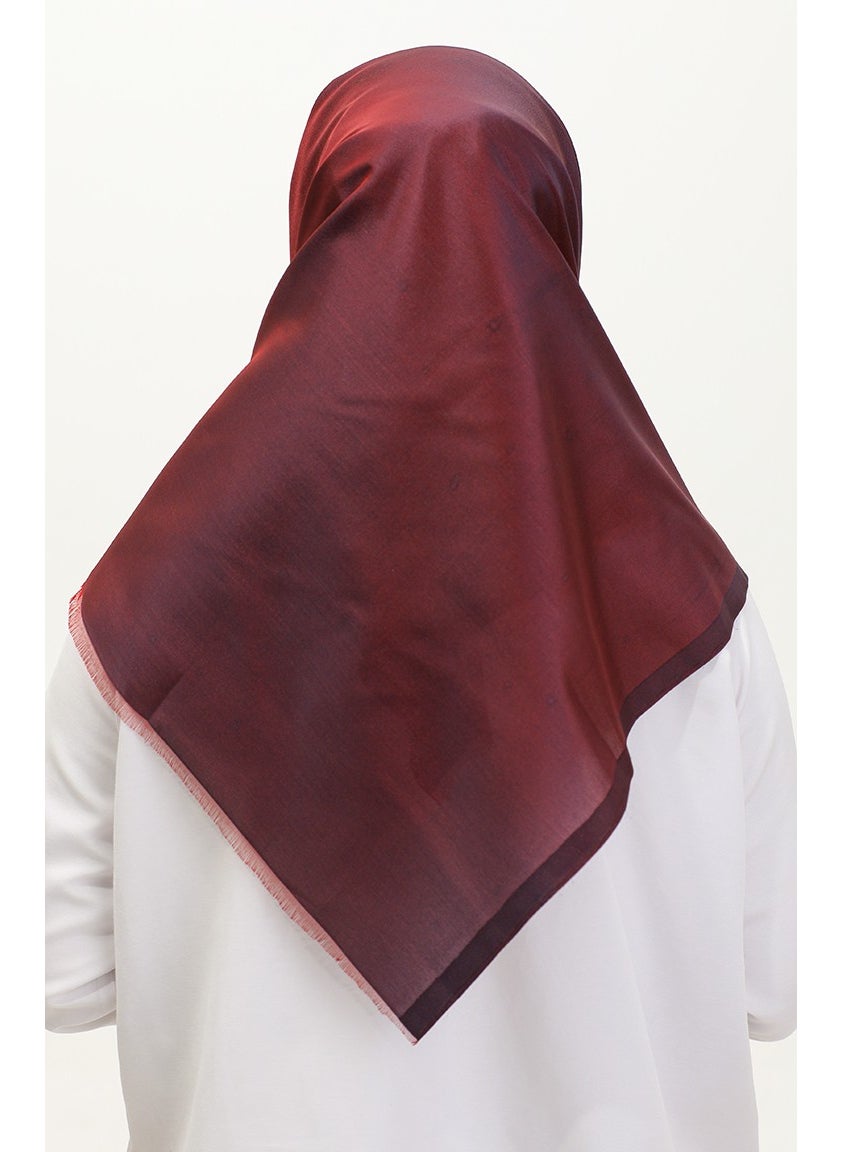Sefa Merve Plain Scarf 1266-60 Dark Claret Red 