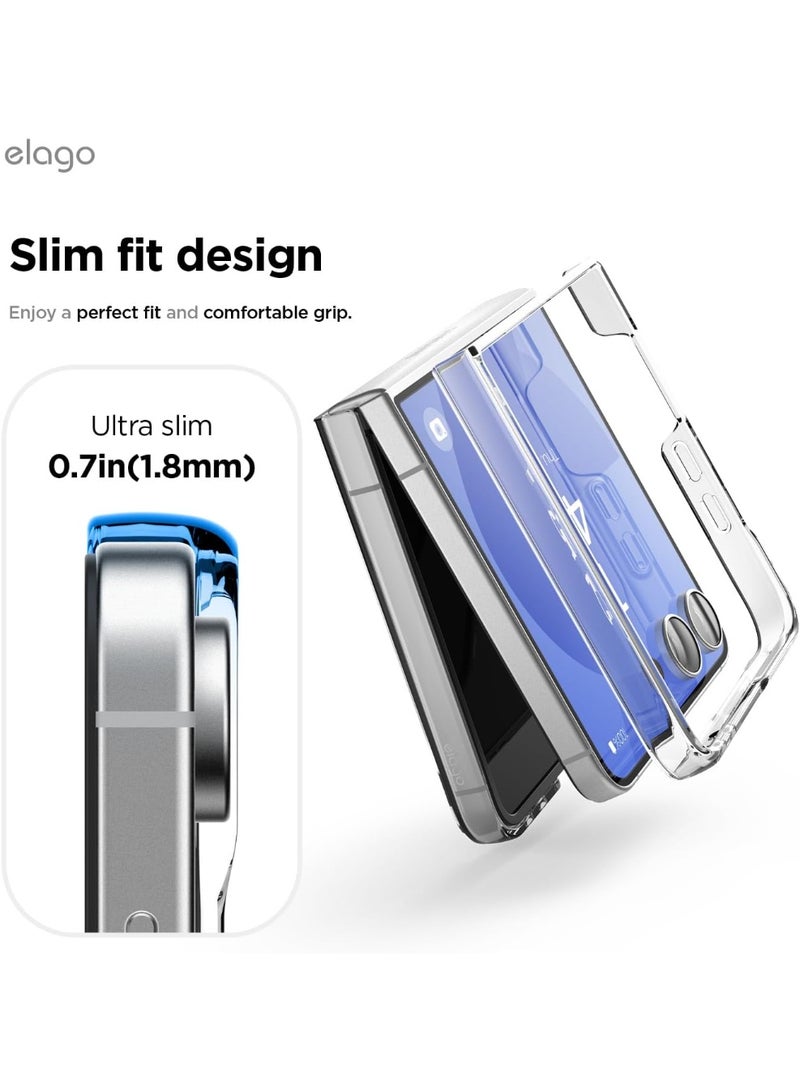 Elago Magnetic Clear for Samsung Galaxy Z Flip 7 Case Cover with MagSafe - Transparent - Image 4