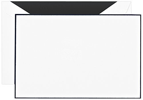 Crane Co Crane & Co. Black Bordered Correspondence Card (CC3512), Pack of 10 - Image 4