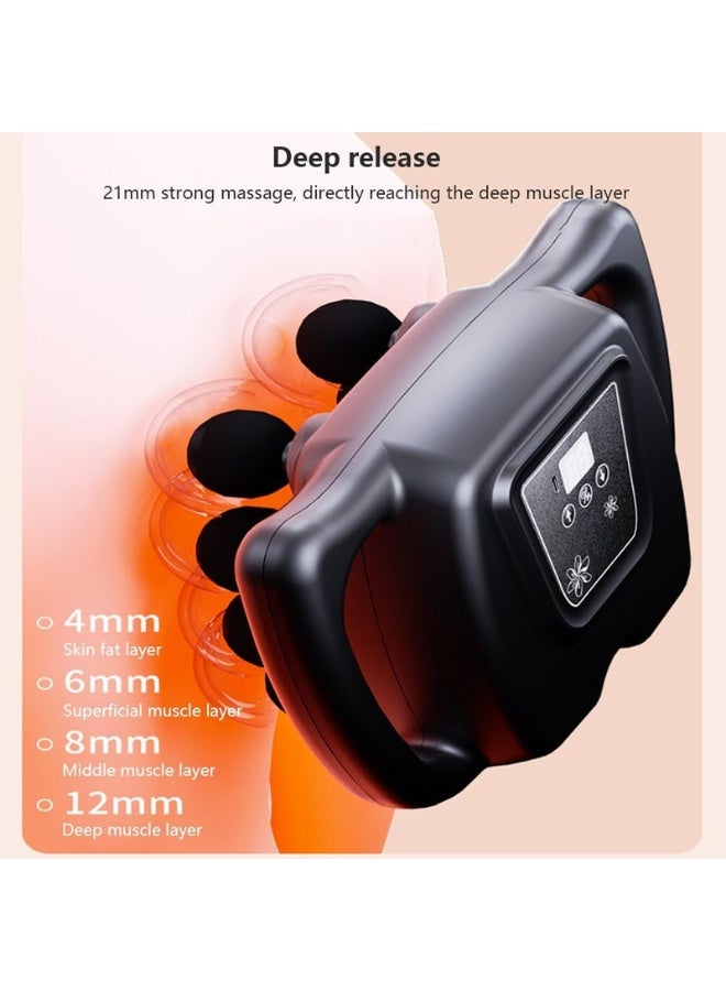 Deep Tissue Massager, Body Muscle Relaxer, 8 Heads, 99 Levels, 6 Modes Depth Whole Body muscle Relief - Image 5