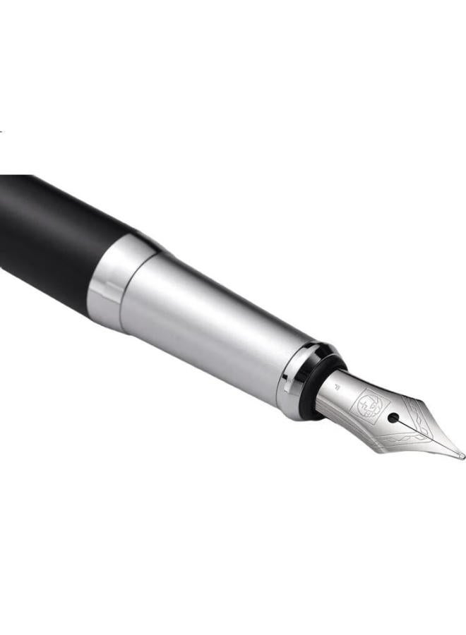 Pimio 755 Colma Series Fountain Pen, Signature Pen, Business Office Gift, Birthday Present For Men And Women, Student And Adult Calligraphy Pen, Ink Pen, 0.5Mm, Matte Black - Image 1
