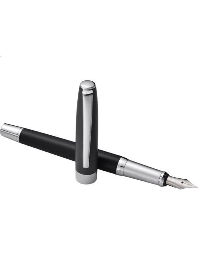 Pimio 755 Colma Series Fountain Pen, Signature Pen, Business Office Gift, Birthday Present For Men And Women, Student And Adult Calligraphy Pen, Ink Pen, 0.5Mm, Matte Black - Image 2