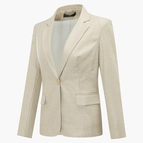 YUNCLOS Women's 2 Piece Office Work Suit Set One Button Blazer and Pants - Image 2