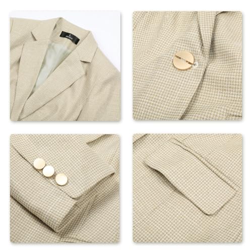 YUNCLOS Women's 2 Piece Office Work Suit Set One Button Blazer and Pants - Image 5