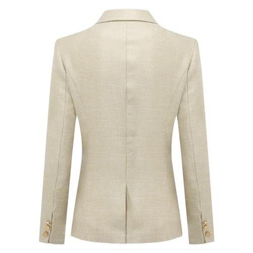 YUNCLOS Women's 2 Piece Office Work Suit Set One Button Blazer and Pants - Image 3
