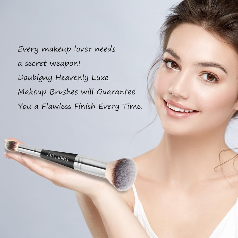 Daubigny Dual-ended Foundation Brush Concealer Brush Perfect for Any Look Premium Luxe Hair Rounded Taperd Flawless Brush Ideal for Liquid, Cream, Powder,Blending,Concealer - Image 5