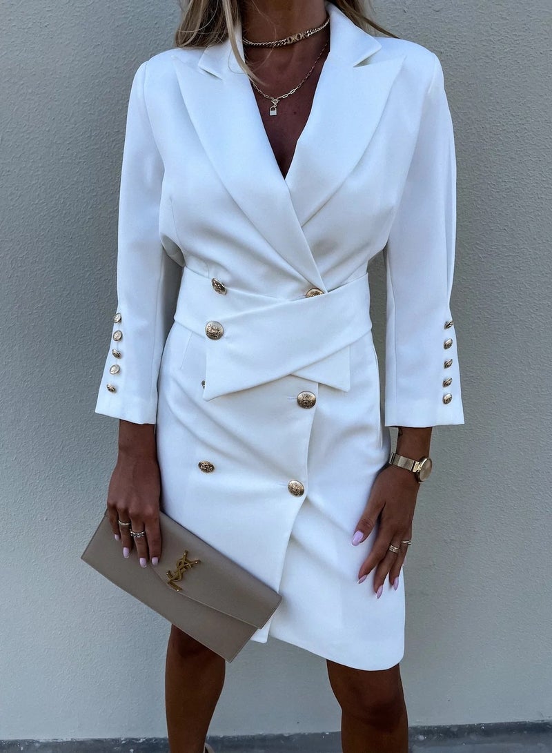 Shougu New Slim Fit Double Row Button Ins Style Suit Jacket  - Image 1