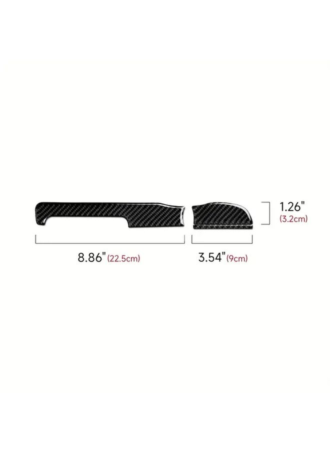 Carbon Fiber Car Dashboard Trim Stickers Left Right For VW Golf VI Mk6 Plus R GTI 2010-2014 Interior Decals Black - Image 2