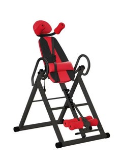 Inversion Table for Home, Foldable Heavy Duty Inverted, Back Inversion Chair with 90 Degree Full Inversion, Easy to Install for Pain Relief Therapy  (Red 70*115*152cm)