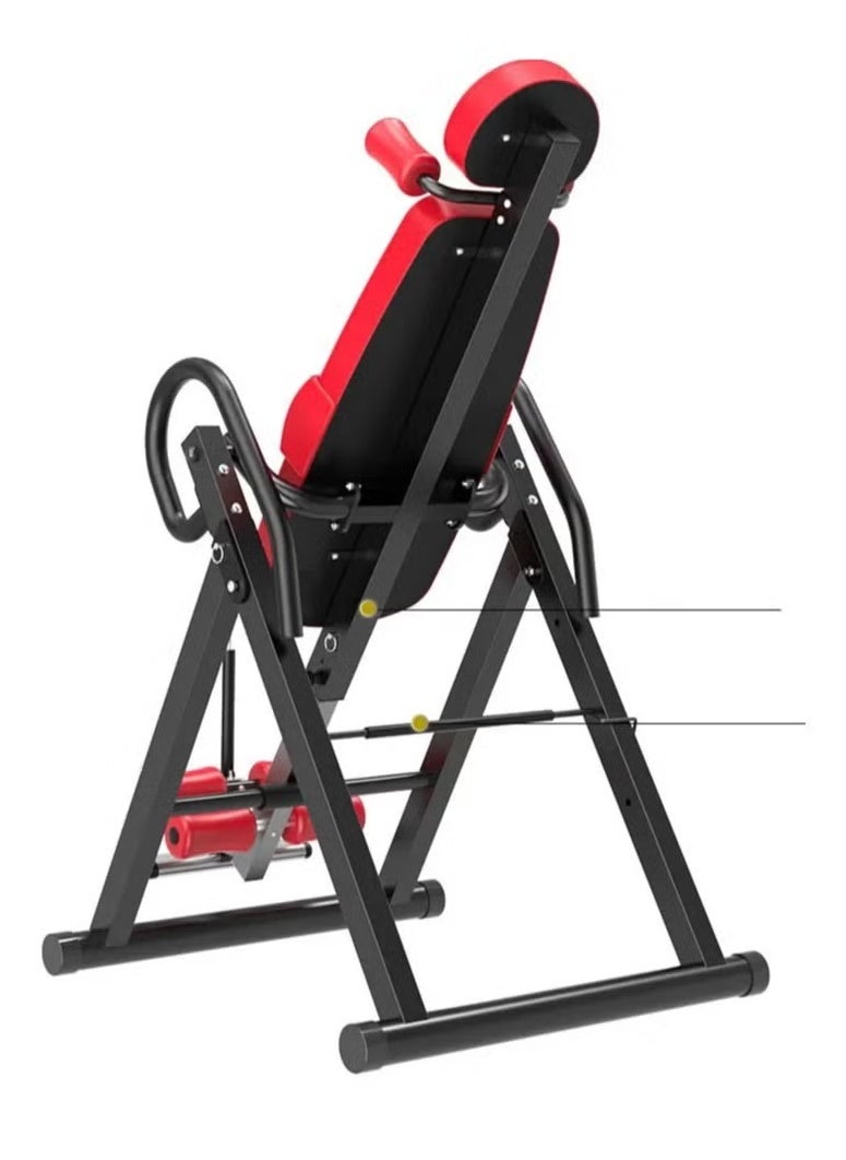 Generic Inversion Table for Home, Foldable Heavy Duty Inverted, Back Inversion Chair with 90 Degree Full Inversion, Easy to Install for Pain Relief Therapy  (Red 70*115*152cm)  - Image 2