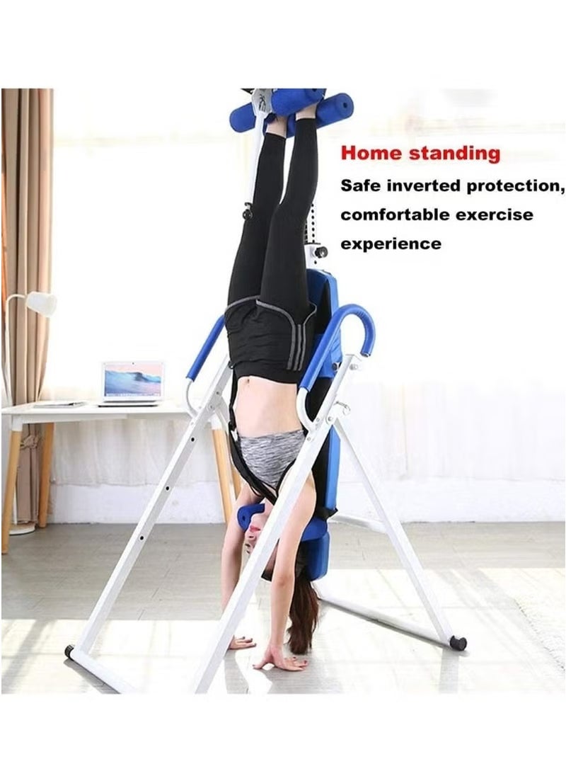Generic - Inversion Table for Home, Foldable Heavy Duty Inverted, Back Inversion Chair with 90 Degree Full Inversion, Easy to Install for Pain Relief Therapy  (Red 70*115*152cm) - Image 1