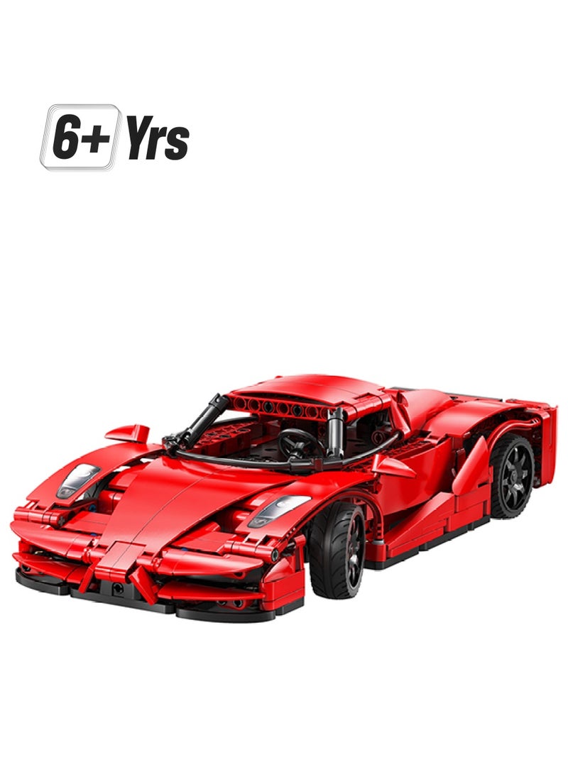 CaDA CaDA Remote Control Car Toy Building Blocks 1:14 Red Blade Car (Dual Control) C51304W  - Image 1
