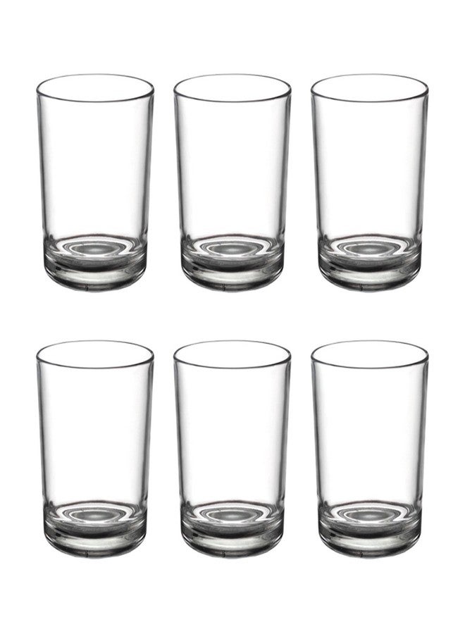 Yera Mellow Gold Tumblers, 340 ml, 6 Pcs Transparent | Stylish & Durable Glassware to Serve Water, Juice, Soft Drink & Iced Beverages | Used for Home Party, Offices & Restaurants | Dishwashar Safe - Image 3