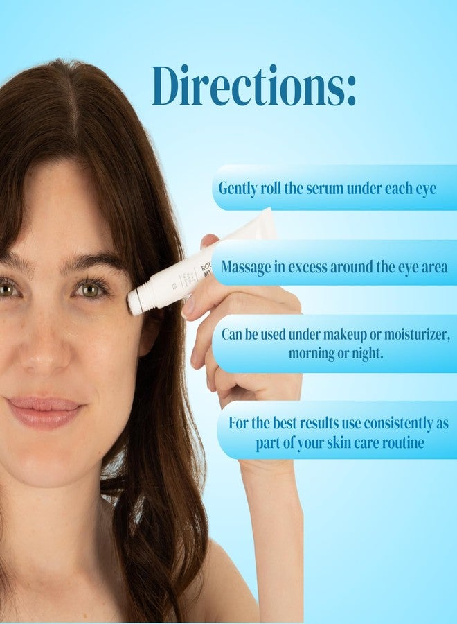 Miss Spa Eye Serum 5-in-1 Roll On Under Eye Cream, Helps De-puff and Brighten Under and Around Eyes, Anti-Aging Under Eye Roller Helps with Fine Lines and Dark Circles, Vitamin B3, Eye Bag Remover - Image 5