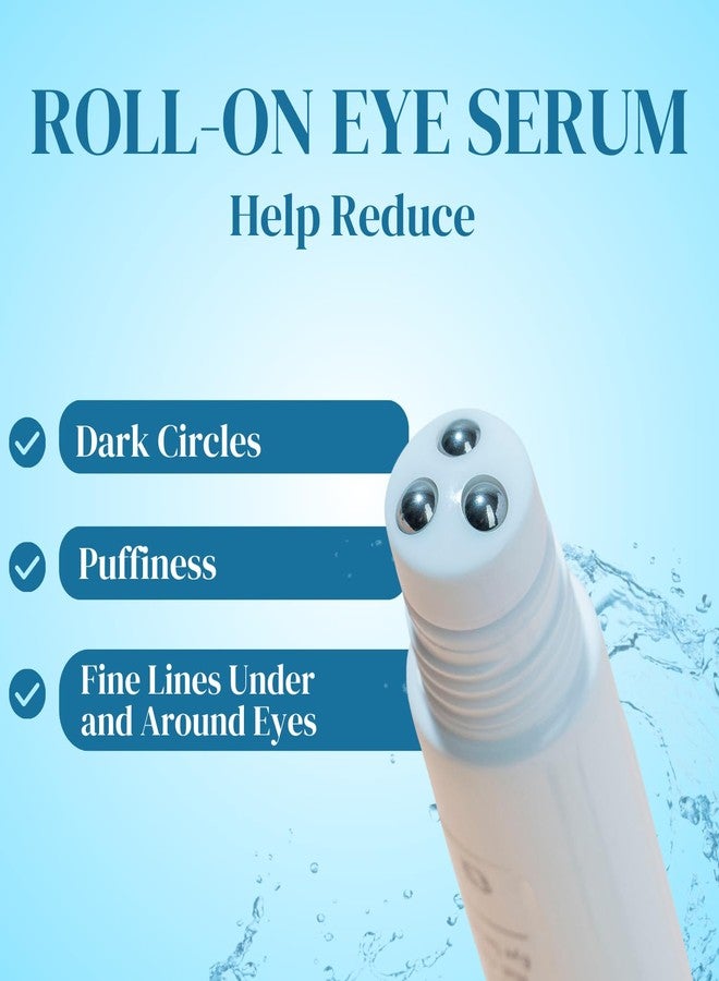 Miss Spa Eye Serum 5-in-1 Roll On Under Eye Cream, Helps De-puff and Brighten Under and Around Eyes, Anti-Aging Under Eye Roller Helps with Fine Lines and Dark Circles, Vitamin B3, Eye Bag Remover - Image 2