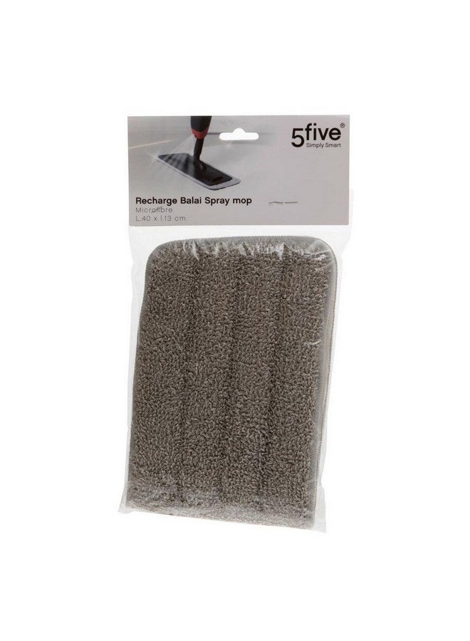 Five Simply Smart Rectangular Microfiber Spray Mop Refill Grey 1 x 13 x 40 cm 140953 - Image 4