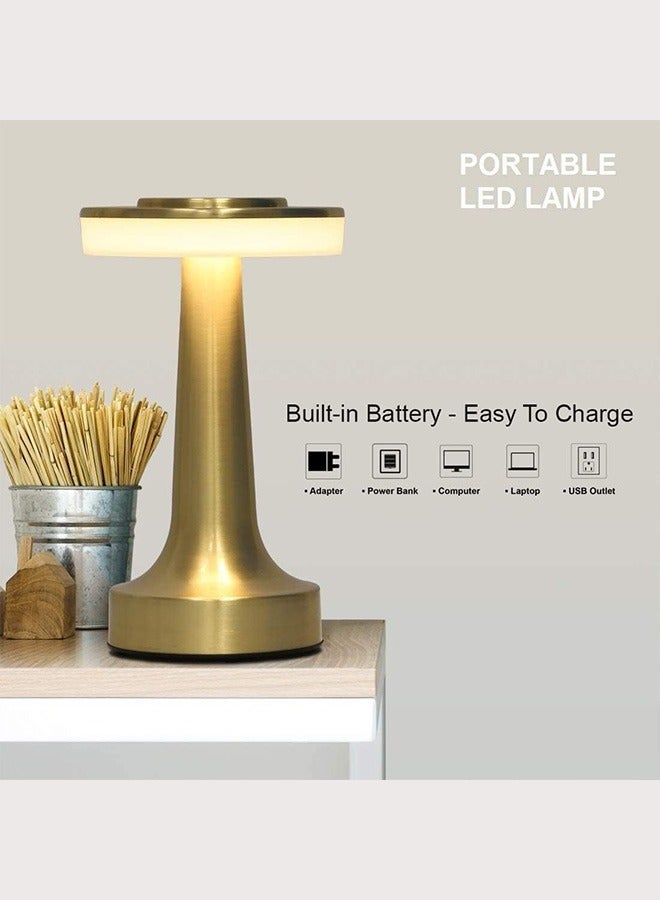 كيلا مصباح طاولة LED محمول، مصباح مكتب قابل للشحن بثلاثة ألوان مع مستشعر اللمس، ضوء ليلي لغرف الأطفال والطاولة الجانبية - Image 4