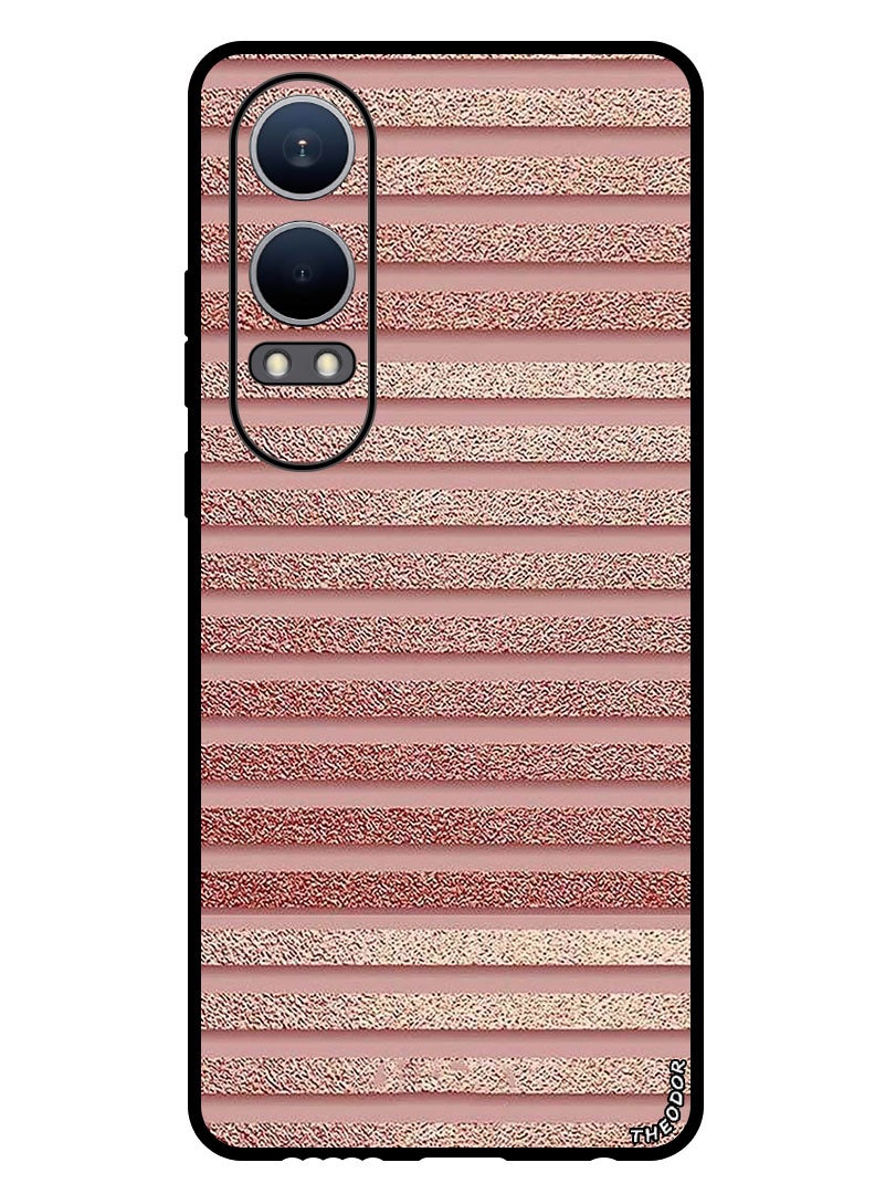 Theodor Protective Case Anti Scratch Shock Proof Bumper Cover For Oppo K12x (China) Pink Glitter Strips  - Image 1
