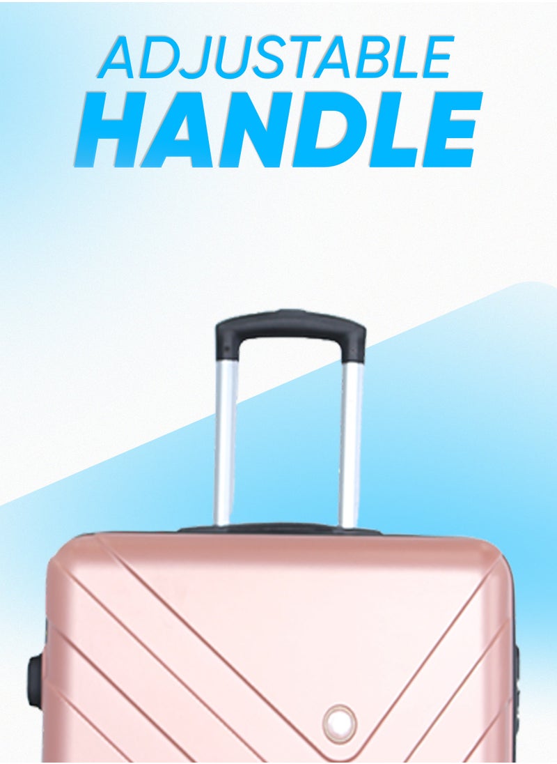 STARLIFE 3 Piece ABS Hard side Trolley Luggage Set Spinner Wheels with Number Lock  - Image 2