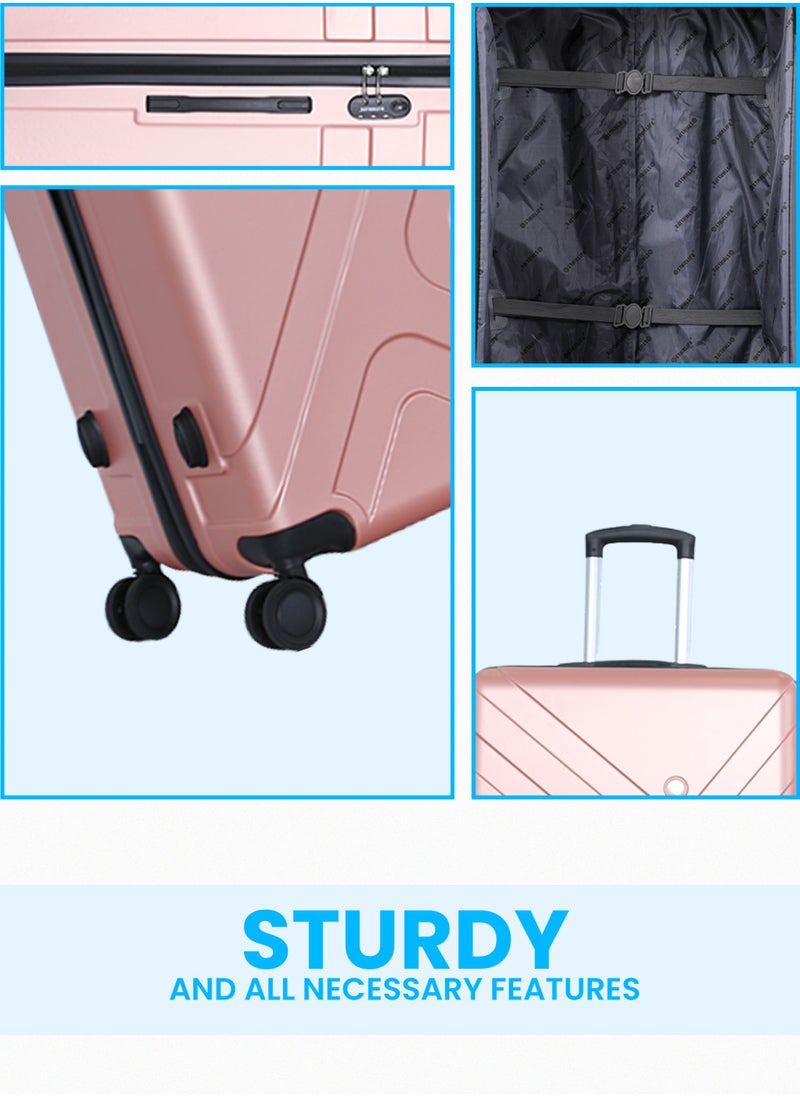 STARLIFE 3 Piece ABS Hard side Trolley Luggage Set Spinner Wheels with Number Lock  - Image 4