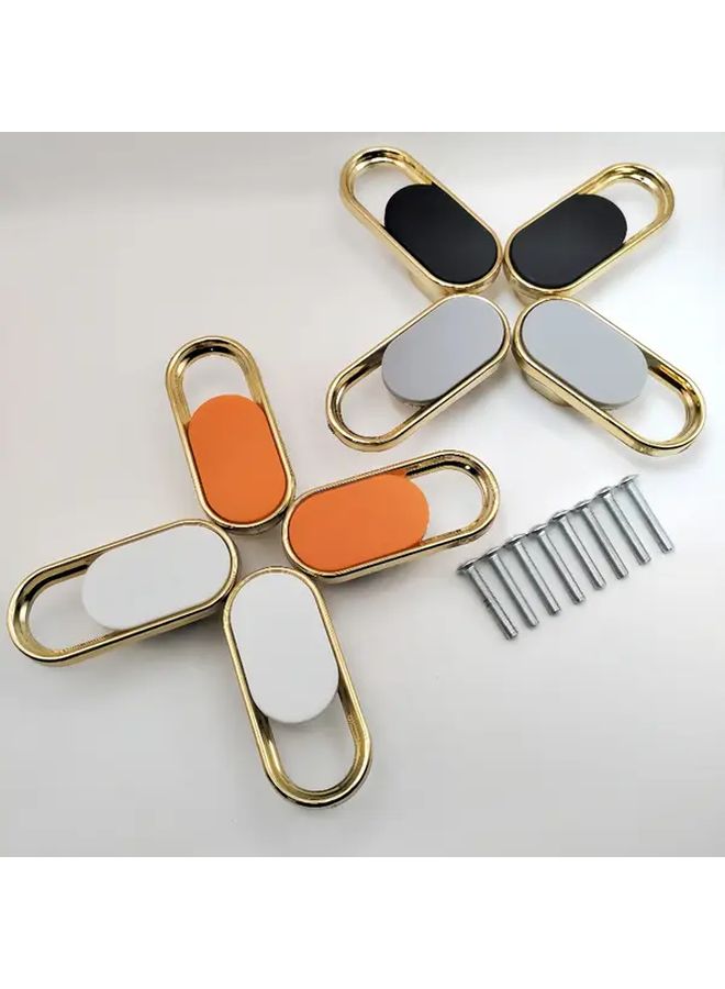 Black Drawer Pulls 4pcs Single Hole Cabinet Handles Minimalist Metallic Accent - Image 5