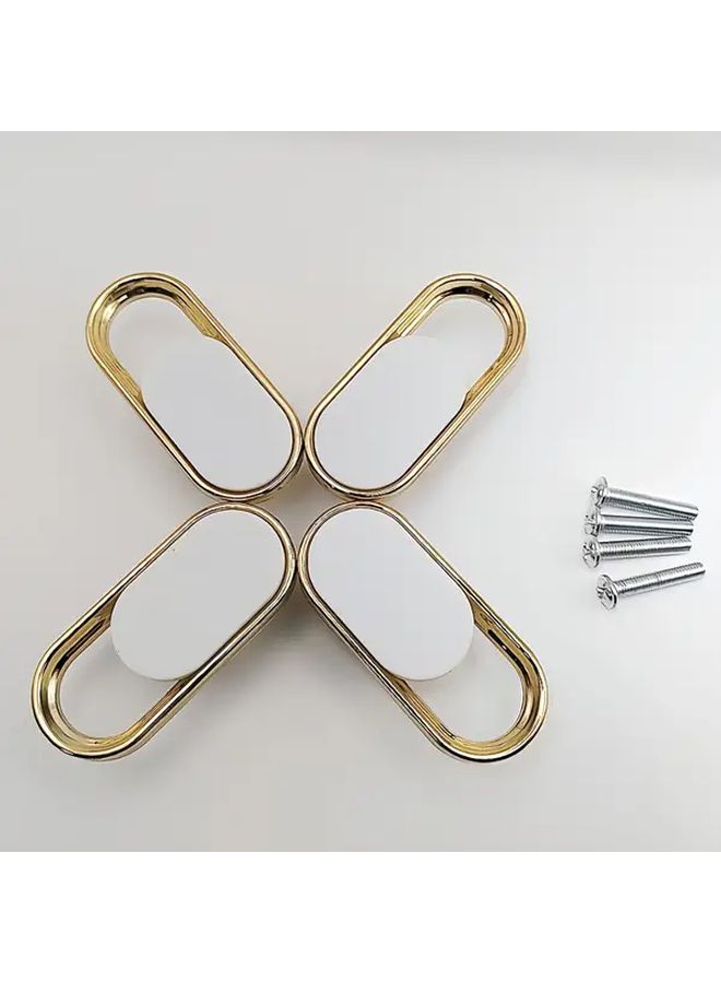 Black Drawer Pulls 4pcs Single Hole Cabinet Handles Minimalist Metallic Accent - Image 1