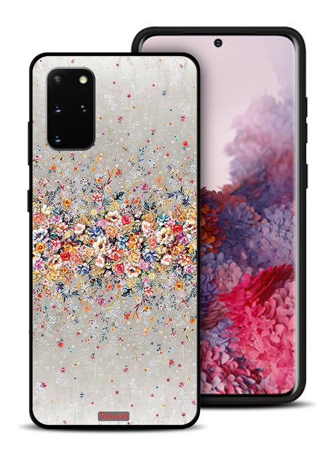 Tolwak غطاء حماية لهاتف Samsung Galaxy S20 Plus 5G برسومات زهور صغيرة وفن تجريدي - Image 1