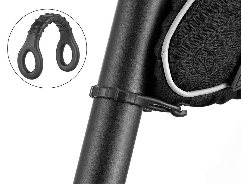 ROCKBROS Bike Seat Bag, Bicycle Saddle Bag Under Seat 3D Shell Cycling Seat Pack for Mountain Road Bikes Black - Image 3