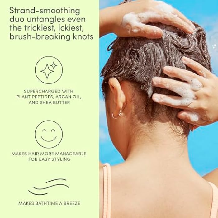 Evereden مجموعة سفر الأطفال من إيفيريدن: مجموعة هدايا العطلات النظيفة والنباتية المكونة من 5 قطع | مجموعة العناية بالبشرة متعددة الفيتامينات للأطفال الصغار مع رذاذ فك التشابك، وغسول الوجه، وكريم، وشامبو، وبلسم | هدايا صغيرة للأطفال - Image 4