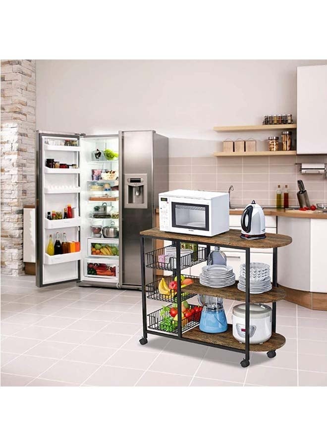 fashionhome 3-Tier Wooden Kitchen Shelf Versatile Storage Unit - Image 3