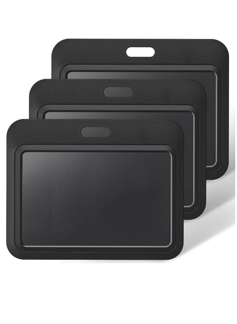 Generic Sliding ID Badge Holder, Black Horizontal Plastic Card Case, with Clear Window Card Protector Pouch, for Office, School ID, Proximity Key Cards, Driver’s Licenses and Passes (6 Pcs)  - Image 1