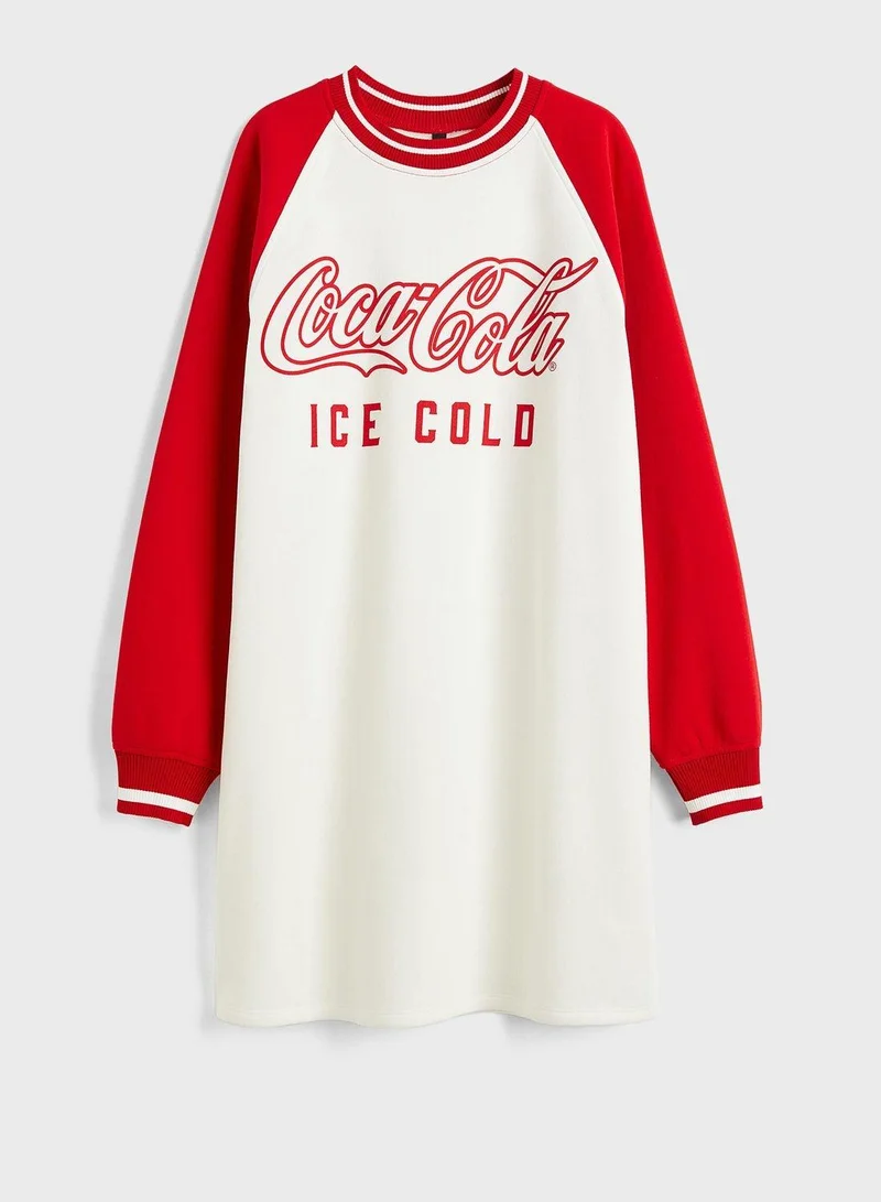 H&M Coca-Cola Raglan Dress