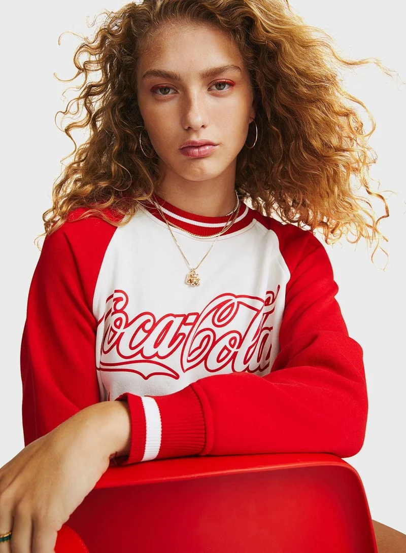 H&M Coca-Cola Raglan Dress