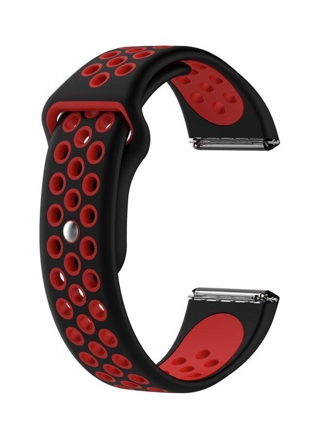 NIBEMINENT Silicone Replacement Wrist Strap Watchband For Fitbit Versa Black - Image 1