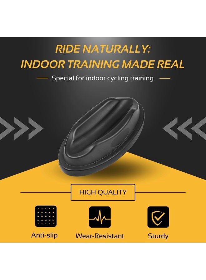 Flexzion Bike Trainer Front Wheel Block - Sturdy Molded Plastic Bicycle Stabilizing Leveling Block Support for Indoor Turbo Trainer Bike Stationary Resistance Training Exercises - Image 2
