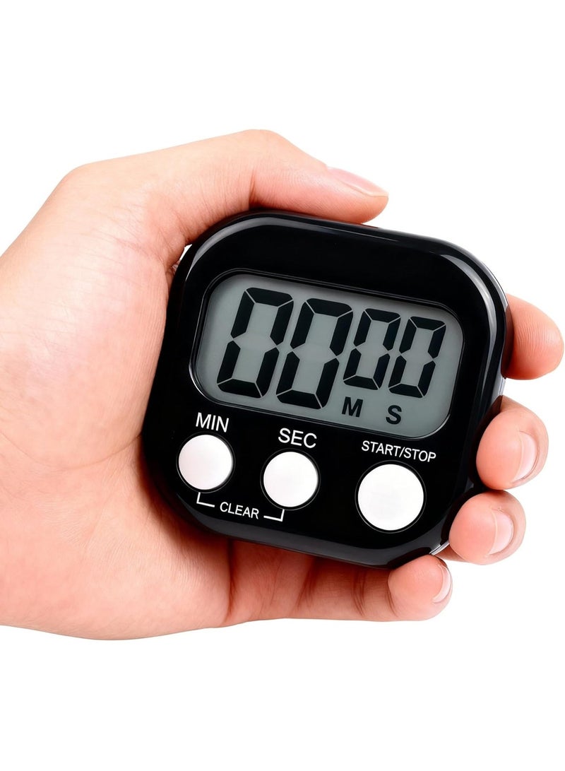 Student timer with countdown mode, a time management aid suitable for children's focus training, learning, exam preparation, cooking, baking, and sports timing (black). - Image 1