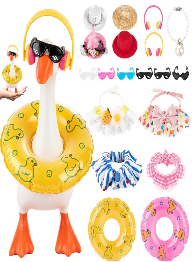 Veerlogix 6 Set Desk Goose Outfits, 7 Inches Summer Desktop Goose Clothes, Decor Gift - Image 1