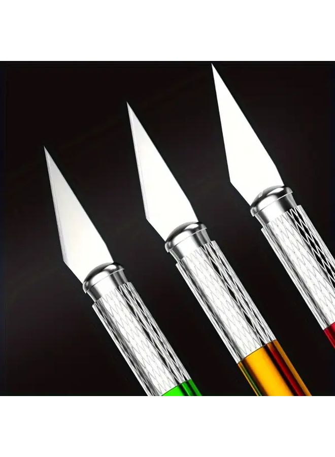 Colorful 13PCS Heavy Duty Aluminum Alloy Craft Tool Set With Precision Blades - Image 3