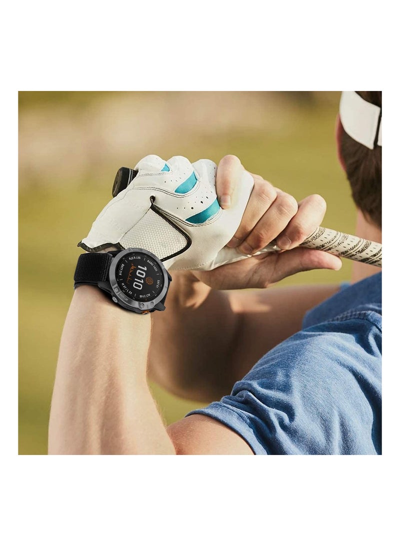 SYOSI حزام ساعة لـ Fenix 5 Fenix 6 22 مم حلقة معصم من النايلون حزام رياضي خفيف الوزن سريع الجفاف لـ Fenix 5 Plus Fenix 6 Pro Forerunner 935 945 Quatix 6 5 Gear S3 Galaxy Watch 46mm Watch 3 45mm - Image 4