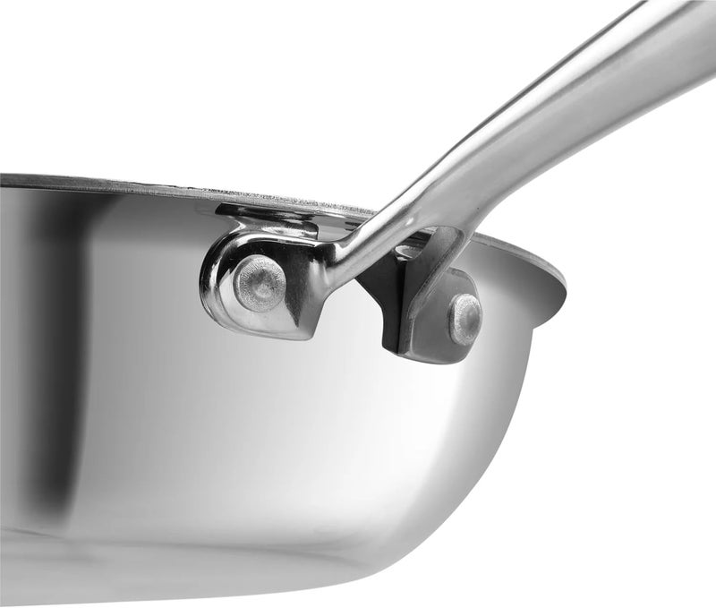 Tabakh VINOD PLATINUM PRO HONEYCOMB FRYPAN – 26 CM, TRIPLY STAINLESS STEEL, NON-STICK HONEYCOMB SURFACE, INDUCTION COMPATIBLE, DURABLE & EASY TO CLEAN, TP/NTNSFP-26 - Image 5